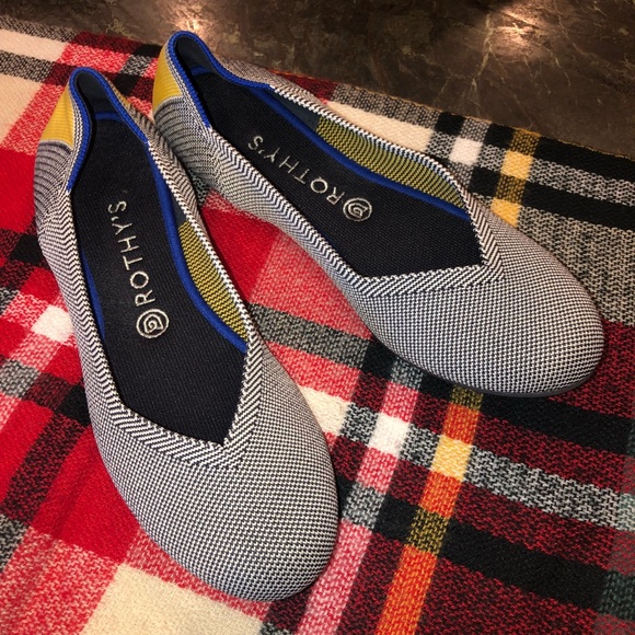 Rothy's Shoes | Final Price Rothys Shale Ribbon Stripe Size | Poshmark